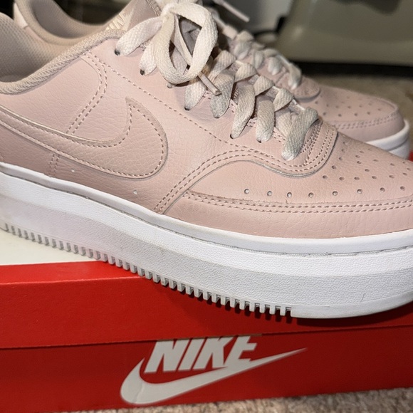 Nike Court Vision Alta Platform Sneaker Pink Oxford Sz 8.5 EUC Box Included - Picture 12 of 14